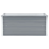 Gray Galvanized Steel Raised Garden Bed 39.4x15.7x17.7
